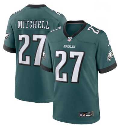 Youth Philadelphia Eagles #27 Quinyon Mitchell Green Vapor Untouchable Limited Stitched Jersey Dzhi